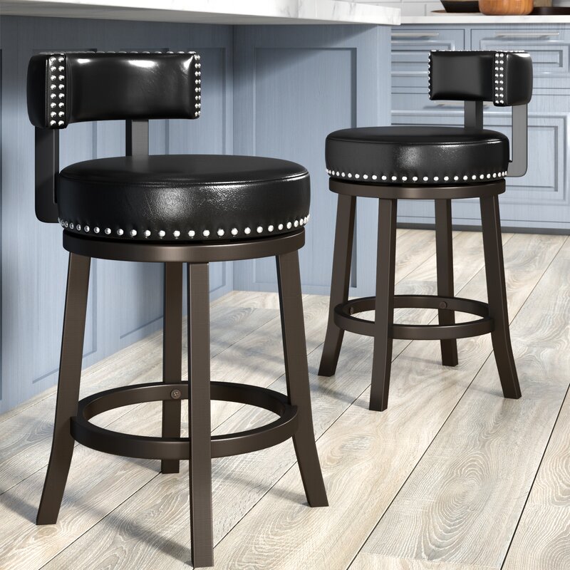 Darby Home Co Weinberger Swivel Bar And Counter Stool And Reviews Wayfair